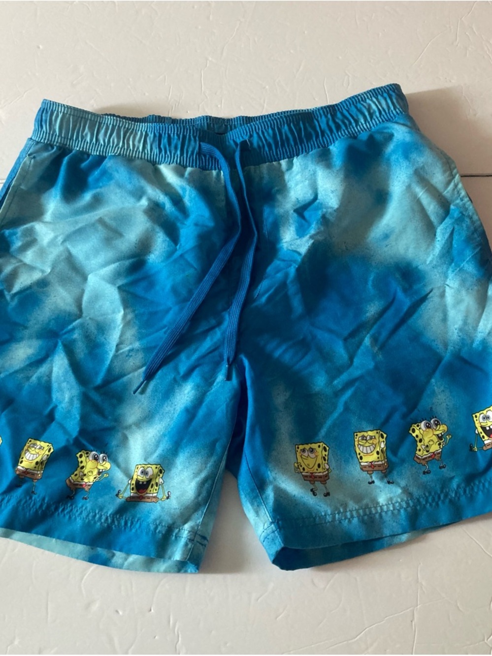 Nickelodeon SZ L SpongeBob Teal Blue Swim suit
